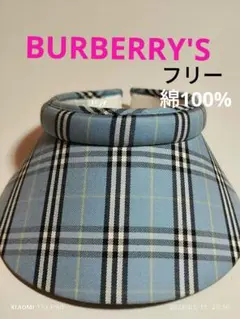 BURBERRY バーバリー サンバイザーゴルフ ノバチェック ブランド 夏帽子のサムネイル
