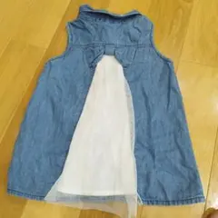 Donkey Jossy デニム ノースリーブ 100cm トップス　キッズのサムネイル