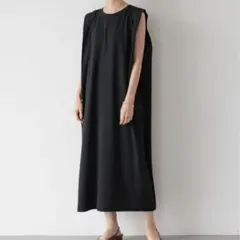 AMERICANHOLIC新品タグ付き ショルダータックカットワンピース BK