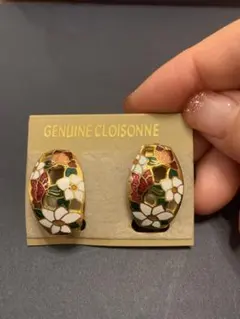 GENUINE CLOISONNE イヤリング　ヴィンテージ