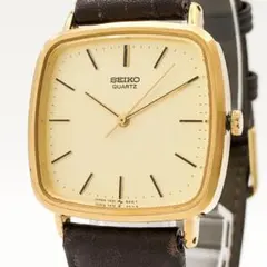 【新品電池】SEIKO 7431-5250 クッション ゴールド タンク 85年