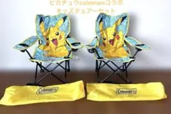 Coleman ピカチュウ アウトドアチェア　2脚 Coleman コールマン コラボ ピカチュウ アウトドアチェア 2脚セット