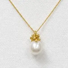 【テリ◎】TASAKI タサキ K18 約8.5mm アコヤパール ネックレスのサムネイル