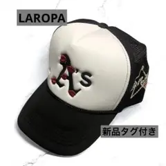 新品タグ付✨ラロパ　LAROPA 完売品メッシュキャップ　Athletics黒白