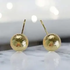 H18* ボールピアス　ゴールド　8mm