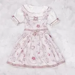 LIZ LISA リズリサ スイーツ 花柄セットアップ【特記事項あり】 半袖膝