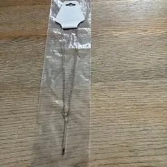 シルバー ロングネックレス ストレートバー