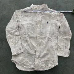 Ralph Lauren チェック柄 長袖シャツ 7 130 120