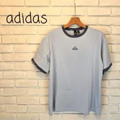 adidas　半袖Tシャツ　水色