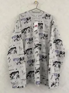 未使用品 ジョジョの奇妙な冒険 ロンT サイズXL 総柄 空条承太郎 バンダイ