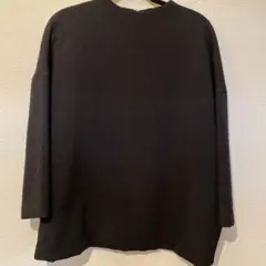 ENFOLD エンフォルド ウールダブルクロス1スタンドボートプルオーバ黒