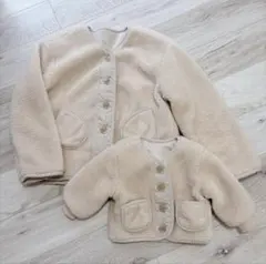 親子ペアルック ボアアウター ボアジャケット