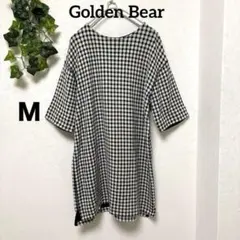 美品【Golden Bear 】ギンガムチェック ワンピース M 膝又 シンプル