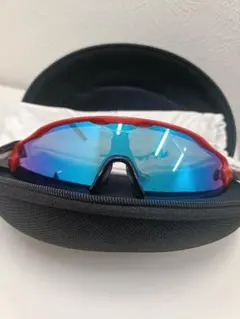 OAKLEY カスタム サングラス レッド ブルーミラー