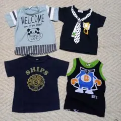 90★子供用Tシャツ タンクトップ 4枚セット まとめ売りのサムネイル