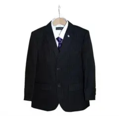 フォーマルスーツ 120～125cm 卒園式 入学式 発表会ブラック355-54