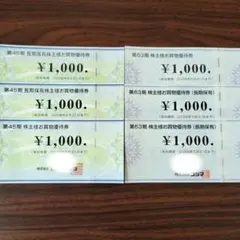 ビックカメラ　コジマ株主優待券　6,000円分