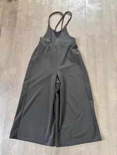 ブラックサロペット ワイドレッグ