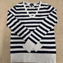 TOMMY HILFIGER ストライプ長袖Tシャツ XS