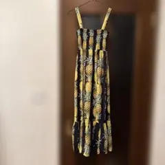 ニコアンド　パイナップル　2way キャミソールロングワンピース