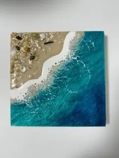 レジンアート 海のオブジェ 砂浜 シェルのサムネイル