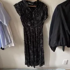 SNIDEL プリーツワンピース ブラック