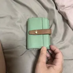 MUMU ミントグリーン 三つ折り財布