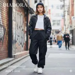 DIADORA ディアドラ トラックジャケット ブラック 黒 ロゴ M 【希少】のサムネイル