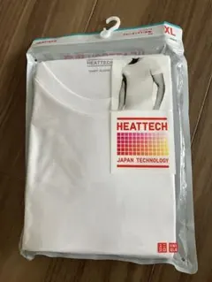 新品 メンズXL ユニクロ ヒートテック クルーネックT 半袖T ホワイト 白