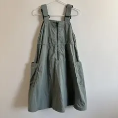 BREEZE ジャンバースカート ジャンスカ カーキ 120