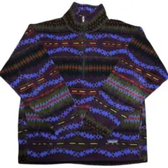 【即日発送】90sUSA製パタゴニアフリースハーフジップスナップTマースピアル