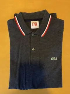LACOSTE LIVE ダークグレー ポロシャツ
