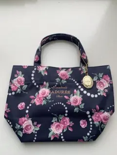 LADURÉE 花柄トートバッグ ネイビー
