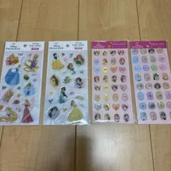 ディズニー プリンセス エポキシラメシール・ストーンシール 4枚セット