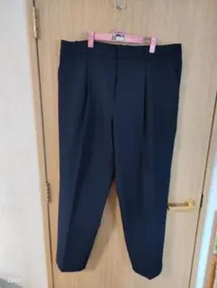 UNIQLO 3XL感動タックパンツネイビー/丈長め
