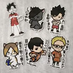 ハイキュー!! キャラクターシール 6枚セット