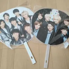 ジャンボうちわ　ジャニーズWEST　集合うちわ