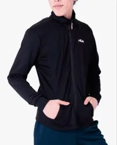 FILA ブラック スタンドジャケット Mサイズ