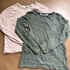 サイズ130 H&M 花柄　長袖カットソー 2枚セット　子供服