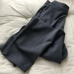 ユニクロ★ストレッチダブルフェイスイージーテパードパンツS ブルー