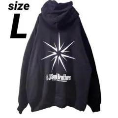 三代目JSOULBROTHERS メトロポリス パーカー デカロゴ 裏起毛 L