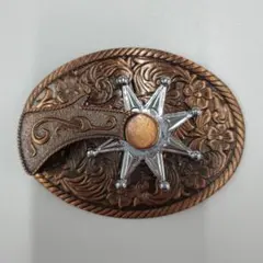 No.A-399 拍車ウエスタンベルト　バックル ブロンズ