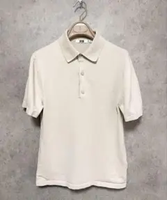 UNIQLO U ニットポロシャツ Sサイズ　アイボリー ホワイト