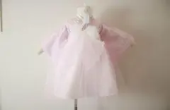 ハンドメイド 袴ドレス 髪飾り付き