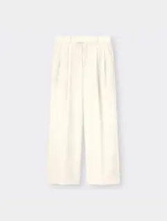 GU ジーユー　ローウエストバギーパンツ　ワイドパンツ　オフホワイト　M