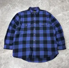 長袖シャツ ネルシャツ xl