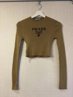 PRADA リブニット クロップド丈 長袖　36のサムネイル