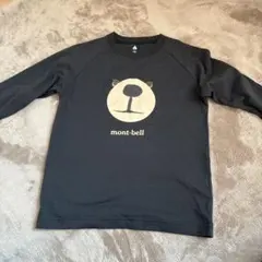 mont-bell クマの顔プリント 長袖カットソー