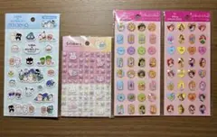 セリア　ストーンシール　タイルシール　ぷくっとシール　まとめ4点セット