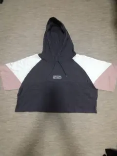 Pinklatte フード付きクロップドパーカー M